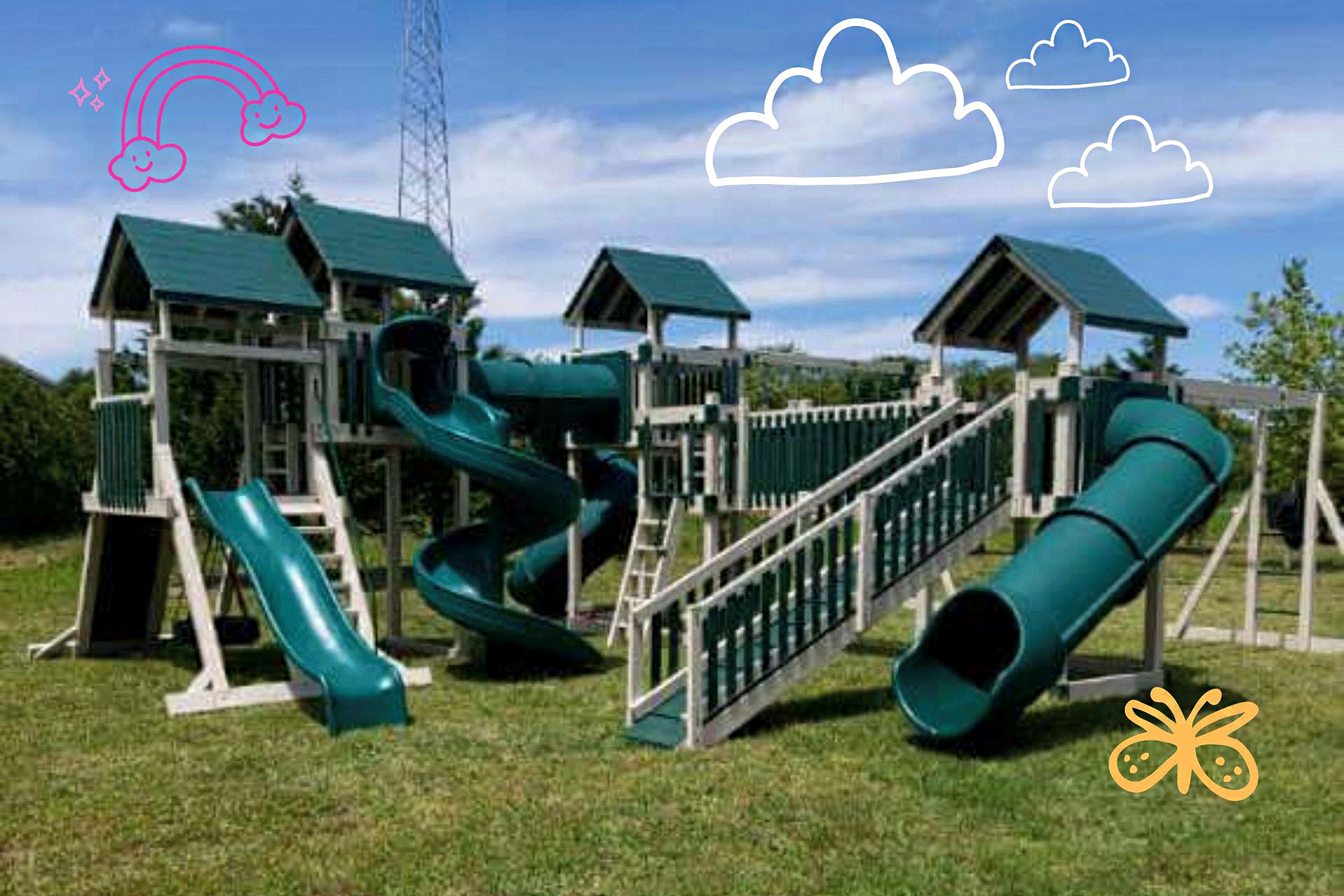 custom built swing set ideas