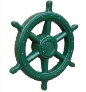 green ship wheel swing set add on for swing sets and playhouses