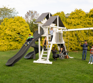 moon walk climbing playset with ladder