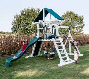 wising star climbing swing set with tire swing