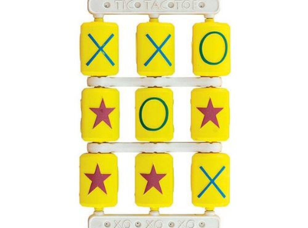 yellow plastic tic tac toe panels in xs os and stars that you can add to your playset