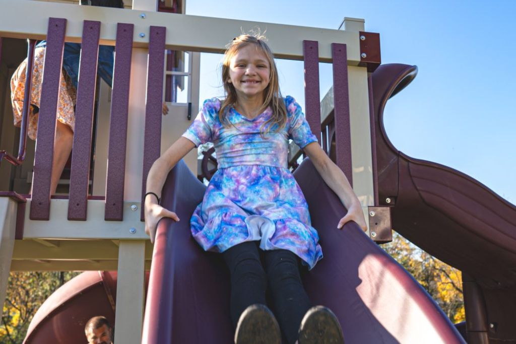 Fun swingsets tailored to 8-10 year old children