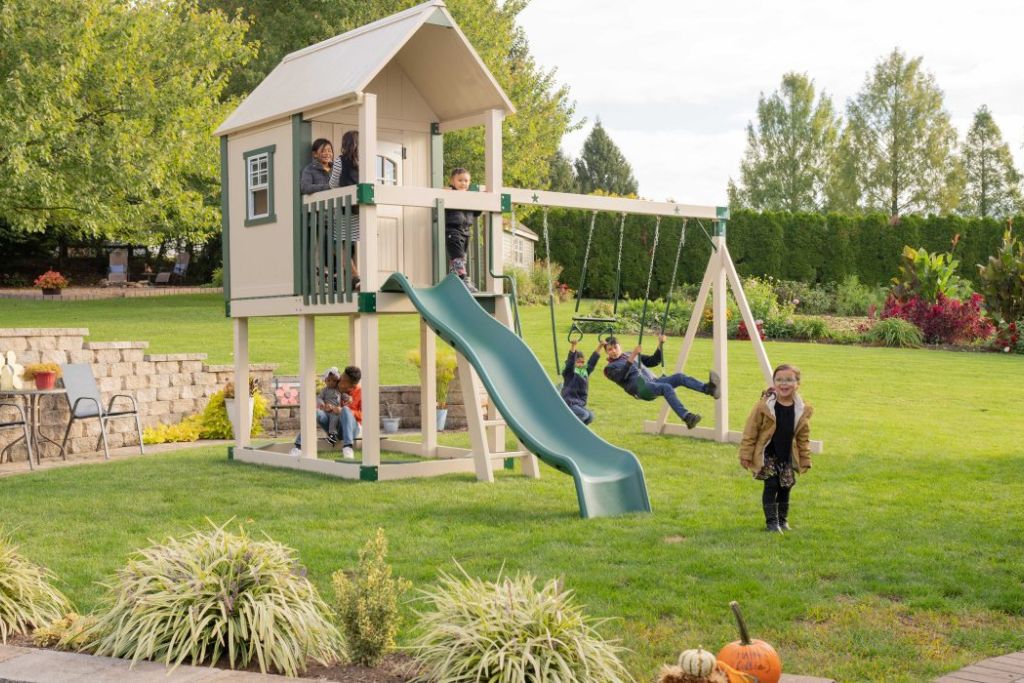 Big backyard playground for kids