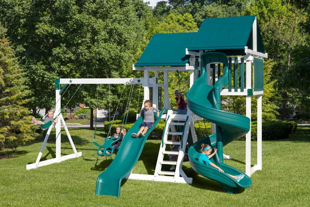 amish vinyl swing set lifespan from star quality swingsets