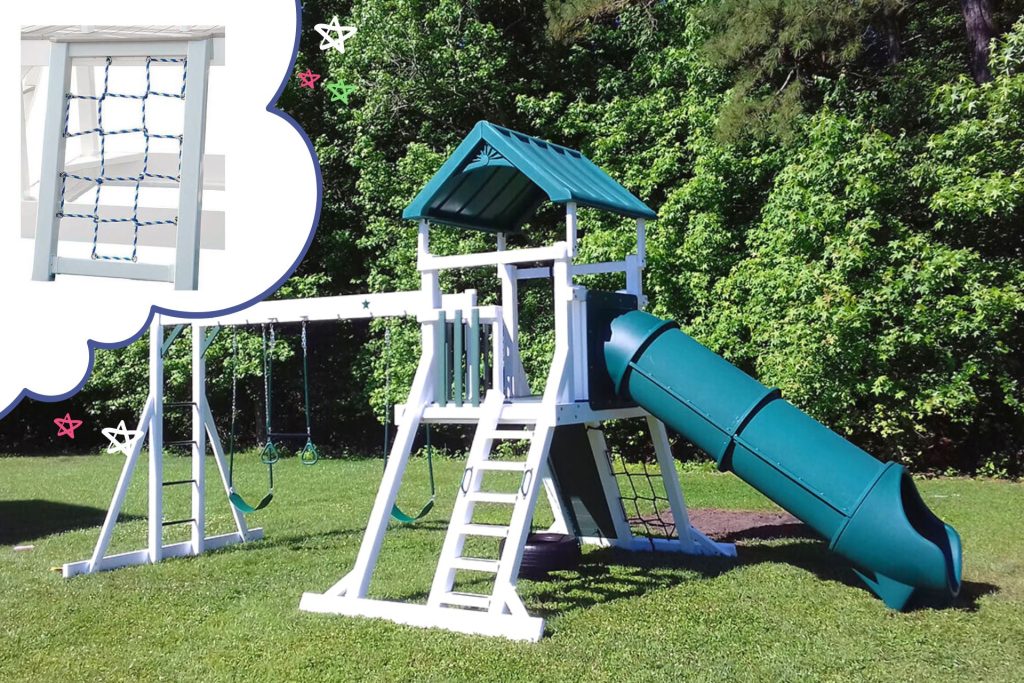 cargo net accessory for a swingset