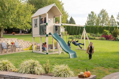 4 Swingsets with Playhouses Your Kids Will Thank You For