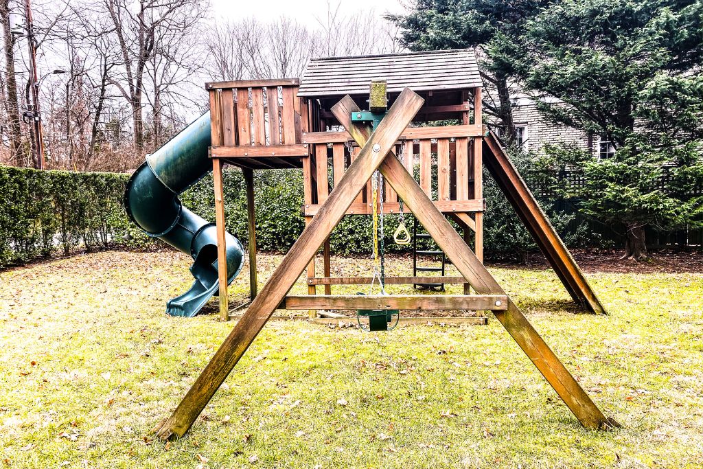 wooden playground set maintenance