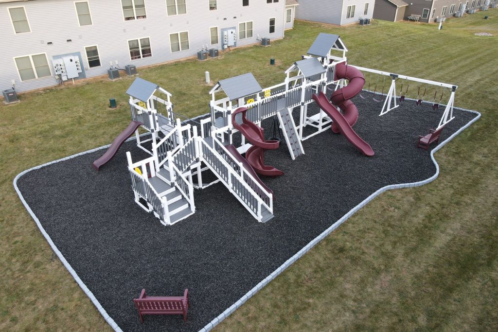 Modern rubber mulch colors