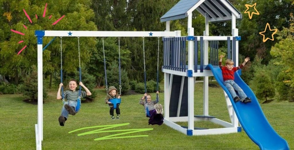 Simple quality swingset for young children