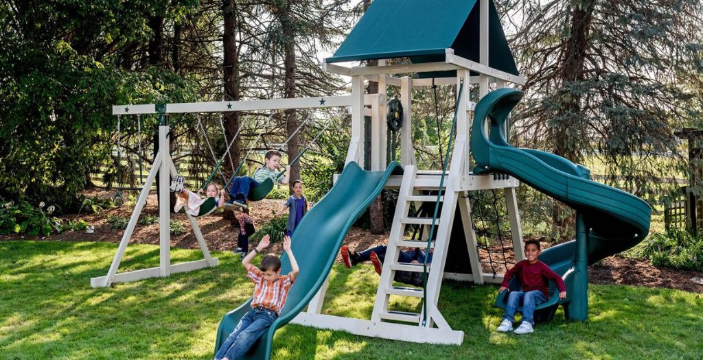 slides for backyard outdoor swing set
