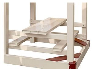 white vinyl picnic table swing set add on