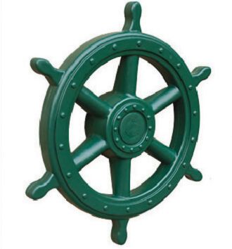 green ship wheel swing set add on
