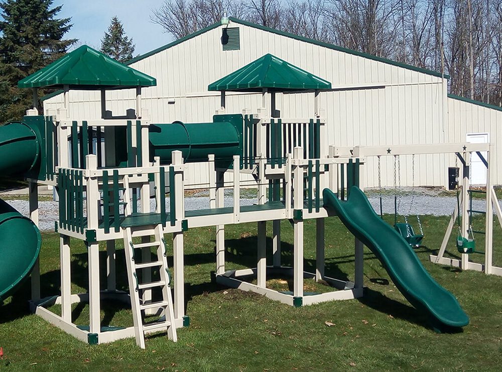 green baby swing attachment