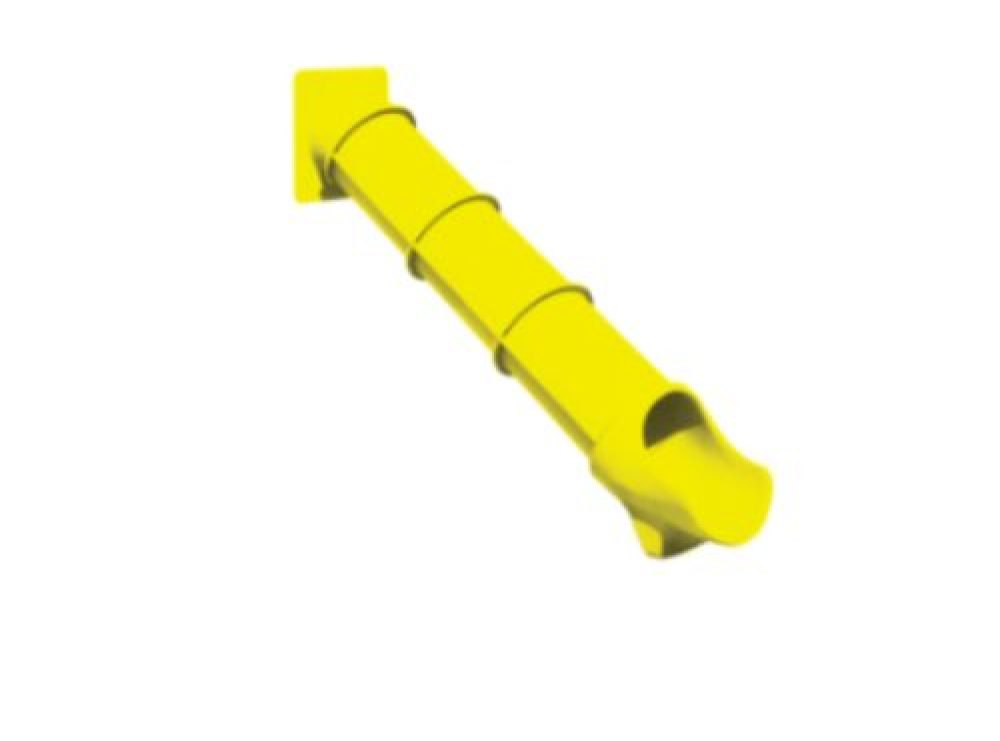 yellow plastic tunnel express slide to add to a tower