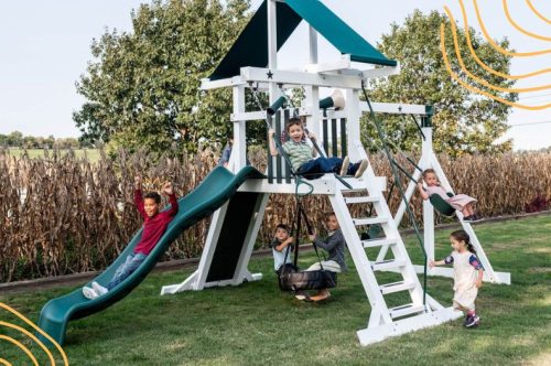4 Small Swingset Models Packing BIG Fun!