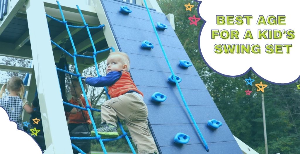 Perfect age for swingsets