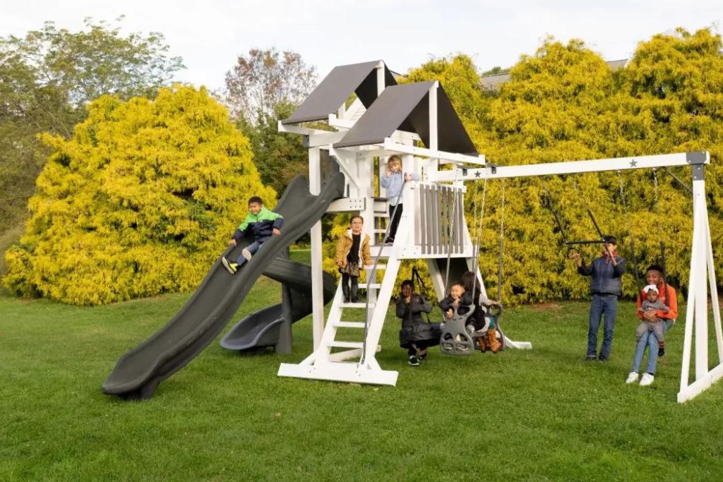 outdoor playsets made of heavy duty vinyl
