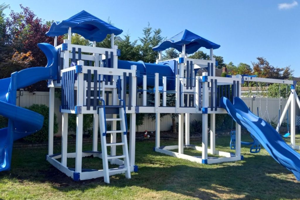 Large children's playset for backyard