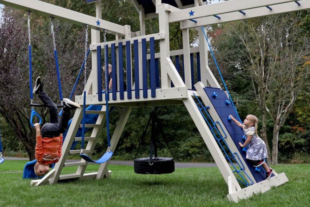 Trending blue colors for contemporary playgrounds