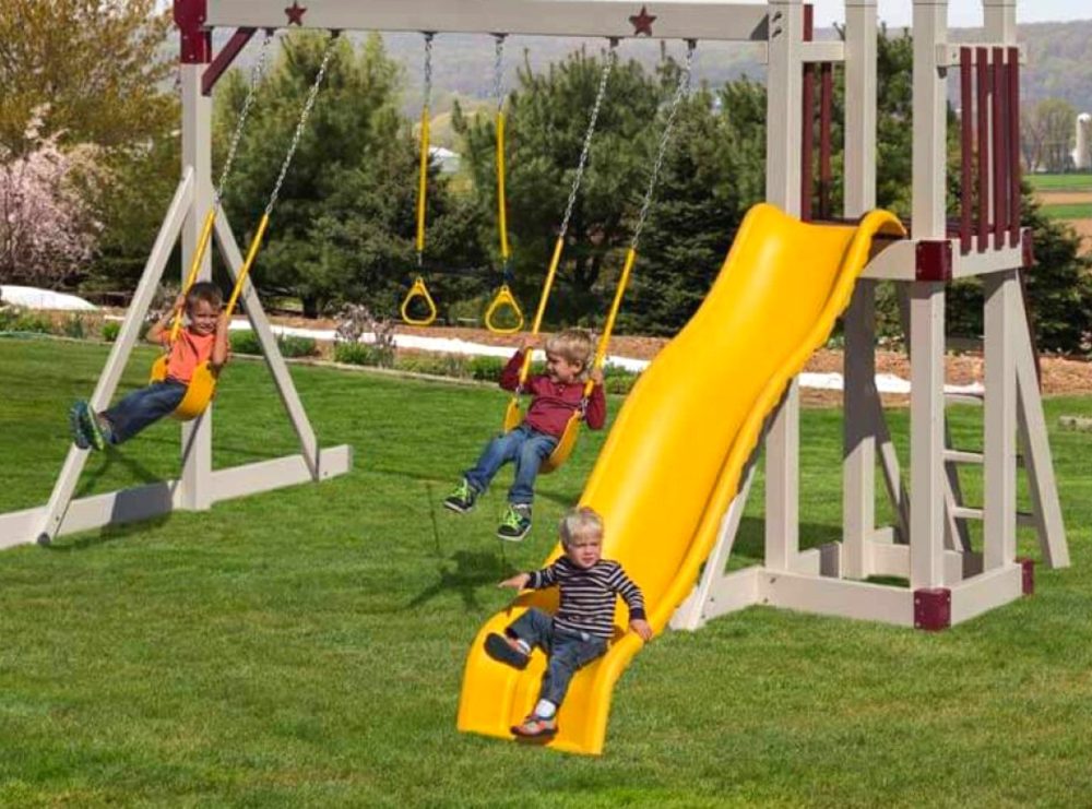 Basic swingset design for backyards in 2023