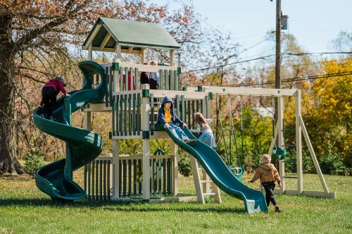 Orbit Nebula Climber Swing Set